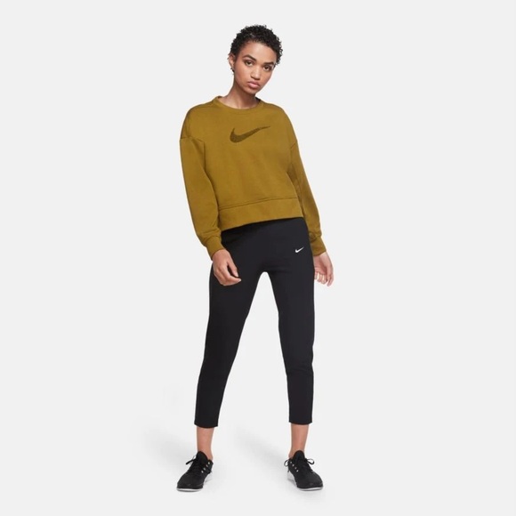 Nike Dri Fit Bliss Victory Mid Rise Training Pant Black - Picture 4 of 12